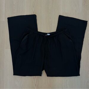 H&M Black Wide Leg Linen Pants